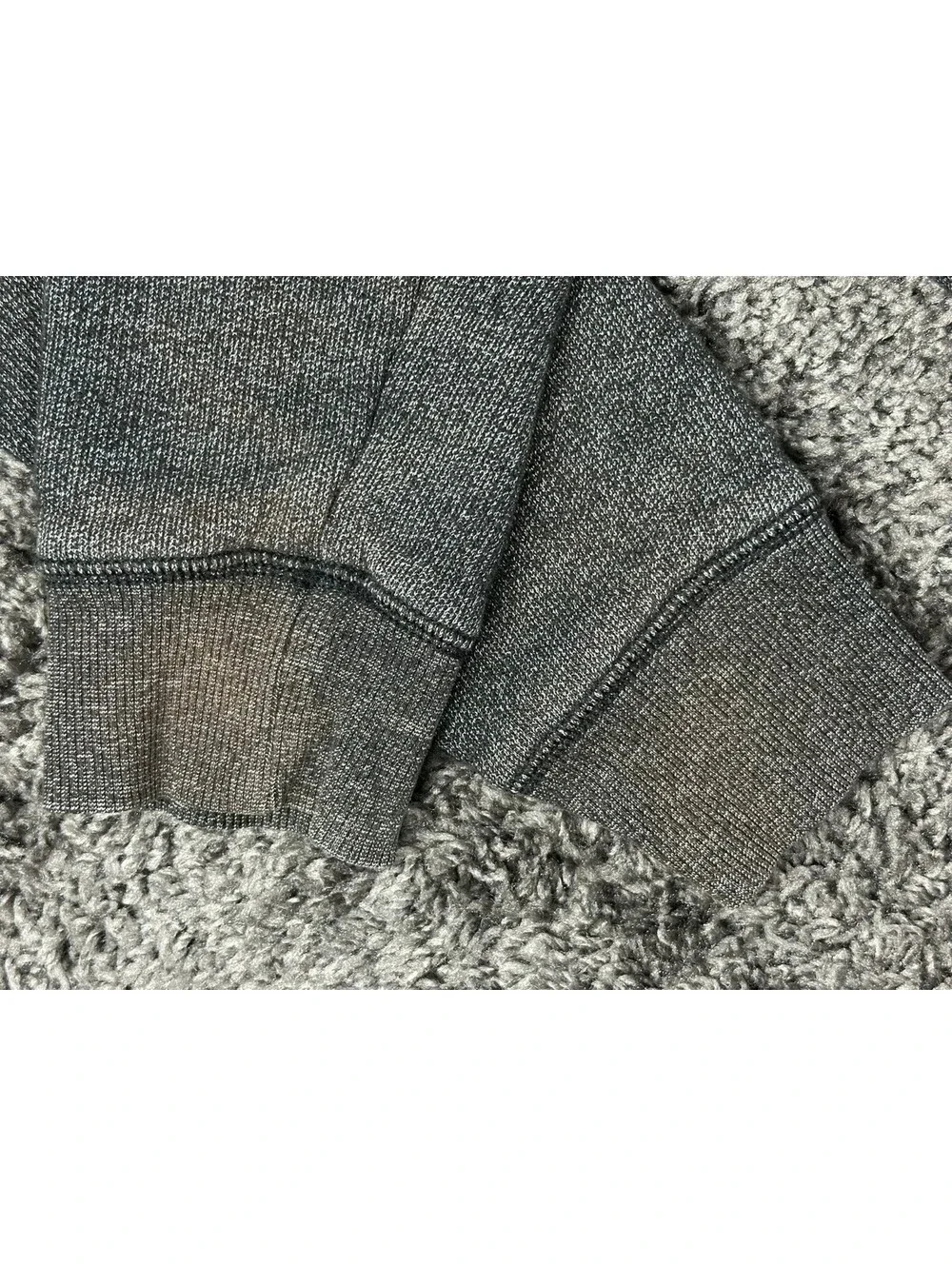 Columbia Great Barlow Basin Pullover Mens M Grey Button Neck Fleece Sweater